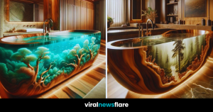Custom Epoxy Resin Bathing Haven - Bespoke Wood and Epoxy Bathtub for a Serene Soak