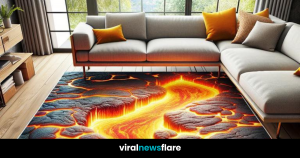 The 3D Lava Rug makes a bold style statement, turning your living space into a modern sanctuary. It's not just a rug; it's an indulgence that adds contemporary allure to your home
