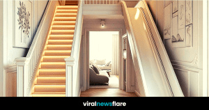 Sleek Curves: Stairs Meets Slide in Modern Harmony