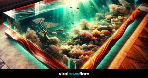 A personalised resin ocean scene coffee table featuring unique elements and colours, tailored to reflect individual preferences and evoke memories of the coast.