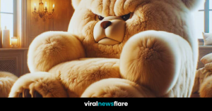 Craftsman meticulously carving a Grumpy Bear Chair