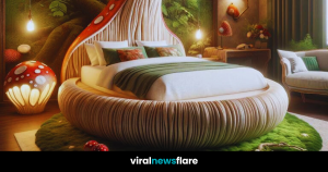 Customisable Bespoke Mushroom Bed - A Fairytale Escape into Wonderland Comfort