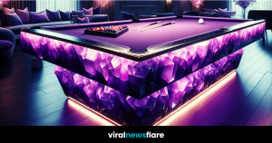Unmatched Beauty: Customizable AI-Generated Crystal Pool Table