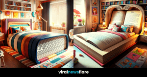 A collection of storybook-inspired children's beds designed to look like books, enhancing the magic of reading and sleep.