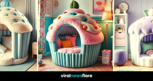 Confectionery Comfort: Whimsical Cupcake-Themed Sleeping Spaces for Children