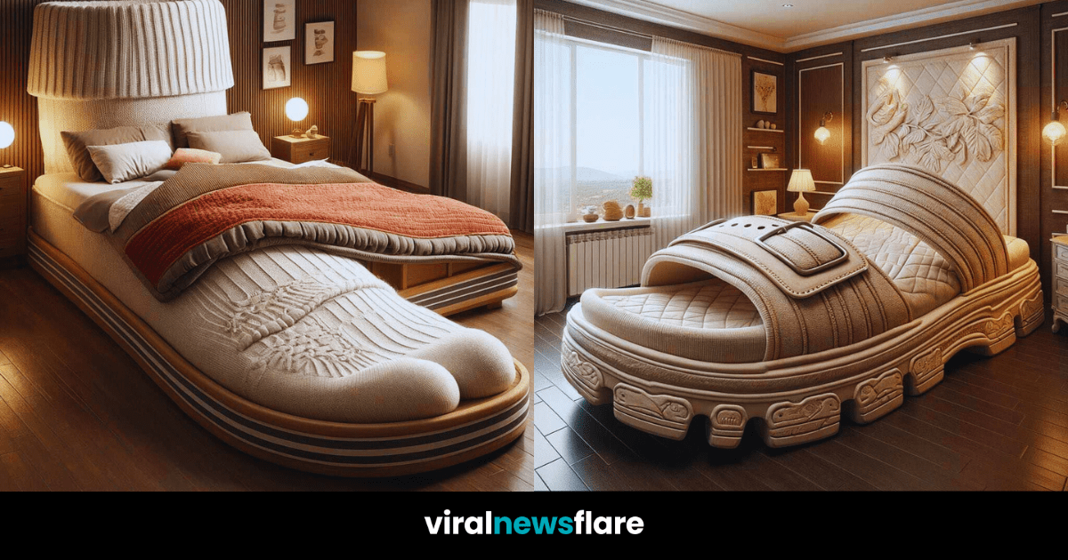 Footwear Fantasy: The Shoe-Themed Bed Collection