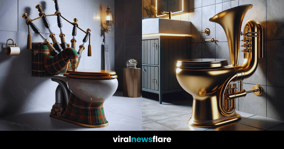 A sophisticated black piano-inspired toilet with a wood finish and a keyboard lid, blending luxury with music.