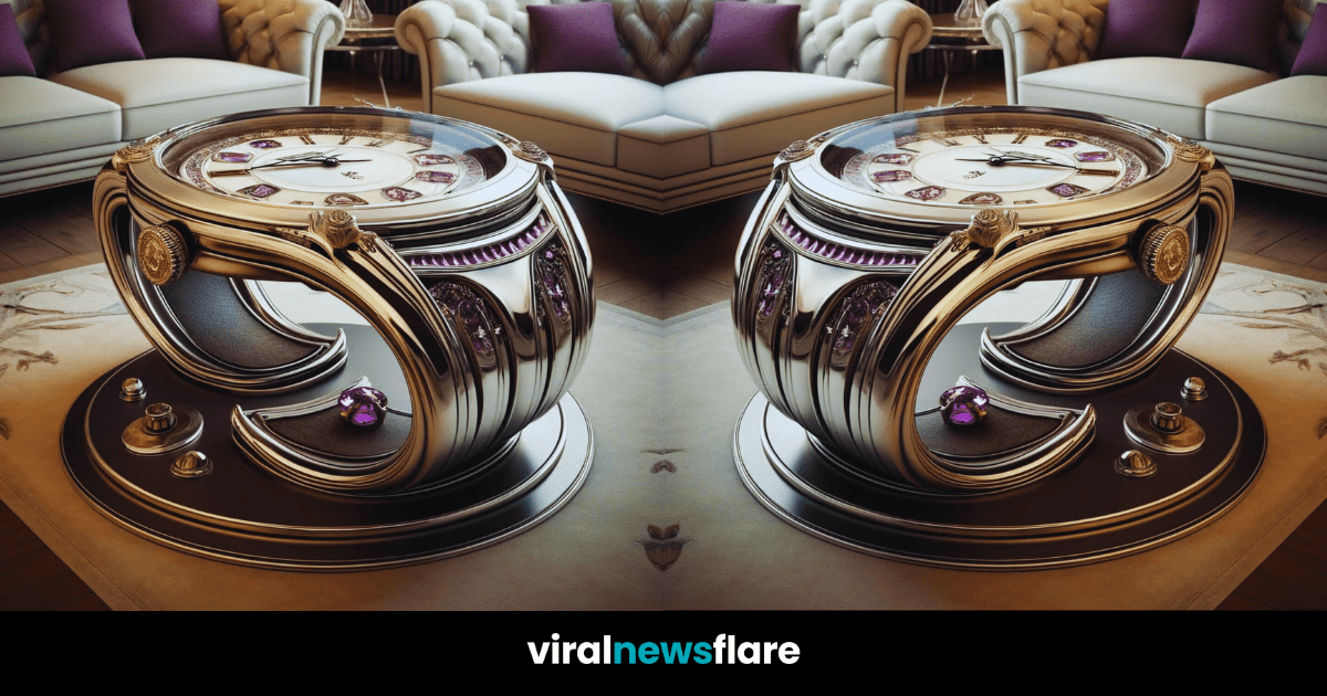 The Timekeeper's Elegance - Luxurious Watch-Inspired Table