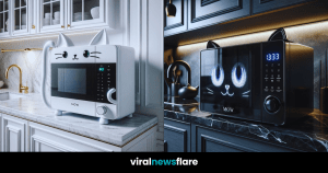 A charming series of cat-inspired microwaves that blend modern function with the whimsical delight of feline design.