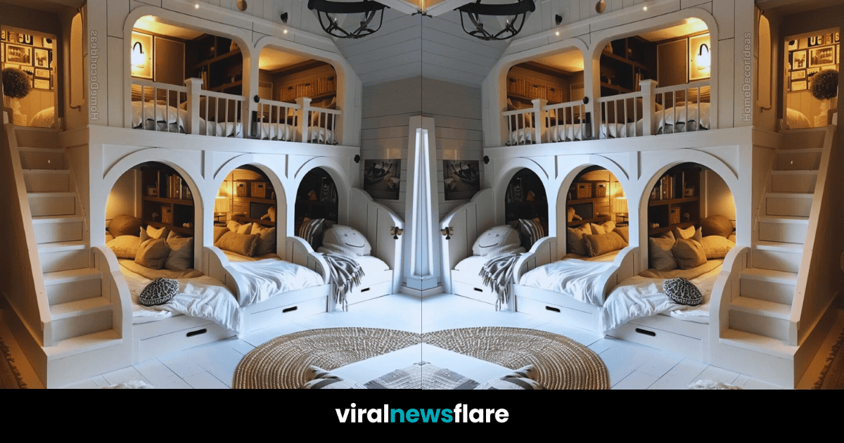 The Quintessence of Quarters: A Coastal-Inspired Bunk Bed Haven