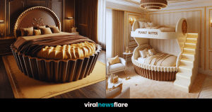 Detail shot of a luxurious bed collection inspired by desserts, highlighting the sumptuous textures and playful elegance.