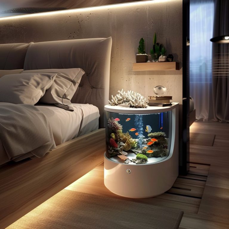 Picture of Tranquil Waters: Integrating Stylish Aquariums into Modern Bedrooms