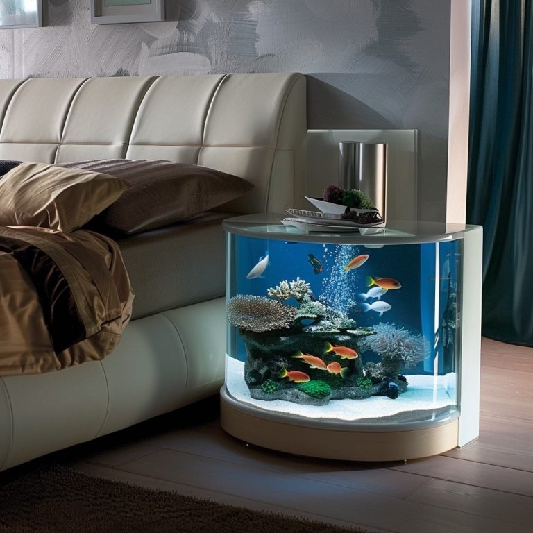 Tranquil Waters: Integrating Stylish Aquariums into Modern Bedrooms - Small Aquariums For Small Bedrooms