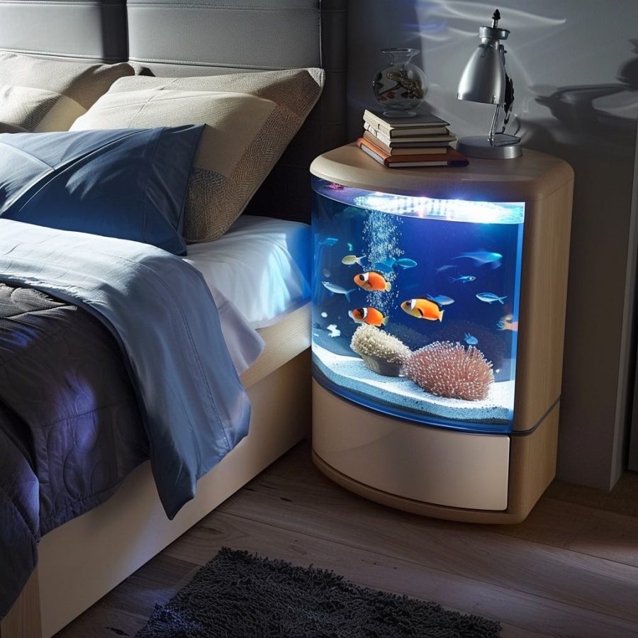 Tranquil Waters: Integrating Stylish Aquariums into Modern Bedrooms - Stylish And Modern Aquariums For Bedrooms