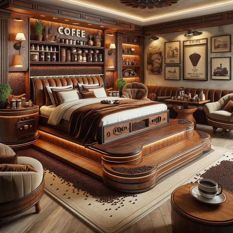 Brewing Dreams: A Journey into Coffee-Themed Bedroom Designs