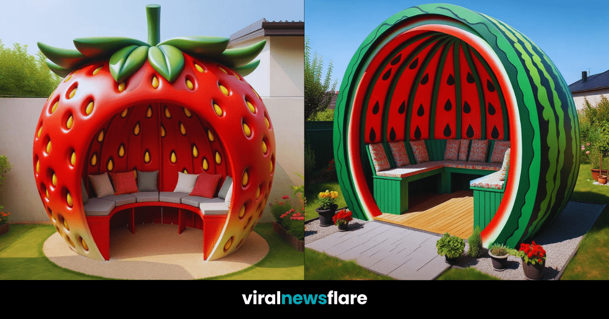 Whimsical Fruit-Themed Arbours Collection