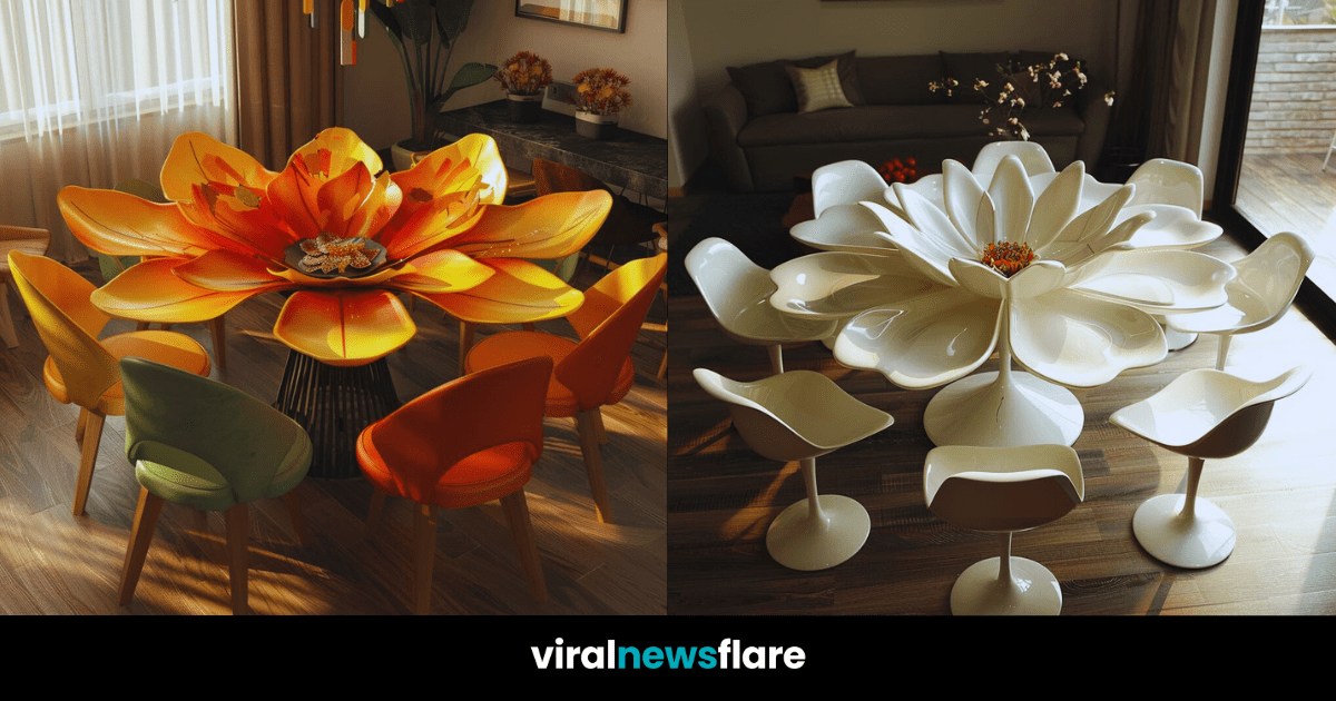 Collection of Flower-Inspired Dining Tables