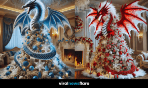 Dragon-Themed Christmas Tree Collection