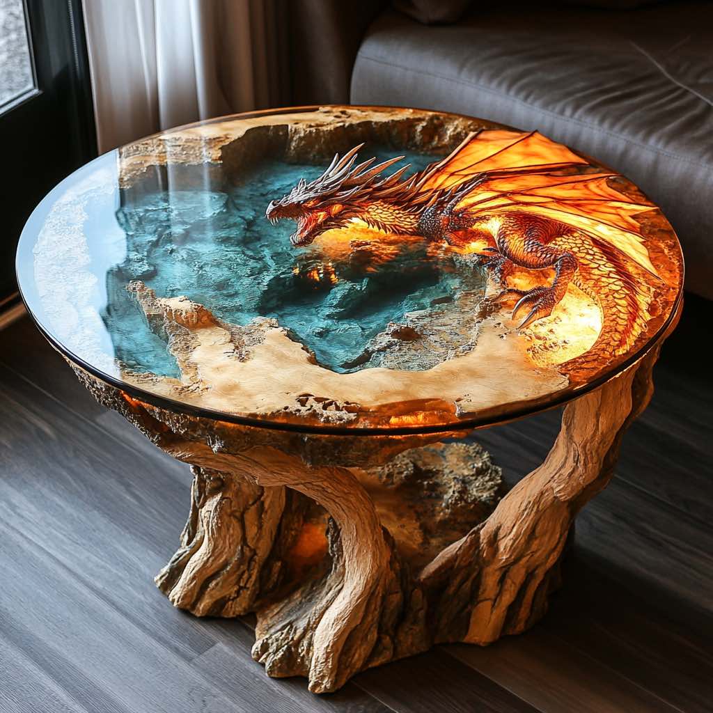 Unleashing the Fantasy: Exquisite Dragon-Themed Tables