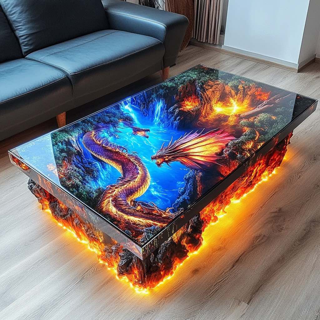 Unleashing the Fantasy: Exquisite Dragon-Themed Tables