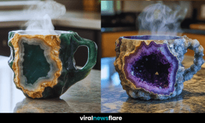 Collection of Geode-Inspired Mugs