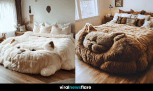Plush Cat-Shaped Bed – The Ultimate Comfort Experience
