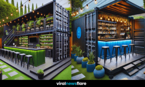 Stylish Shipping Container Bar for Home Entertainment