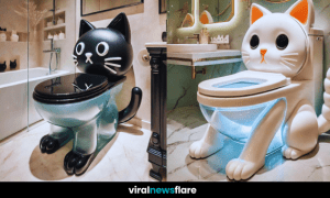 Quirky Cat-Themed Toilet for a Playful Bathroom Upgrade