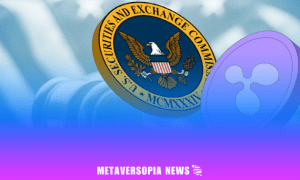 SEC seal and Ripple logo with a gavel, symbolising the dropped case and regulatory shift in crypto.