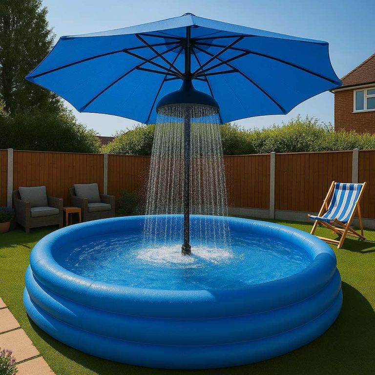 Inflatable Umbrella Pools with Waterfall Showers