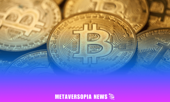 Web3 Weekly: Close-up of physical Bitcoin coins with Metaversopia News branding, representing cryptocurrency and blockchain market trends