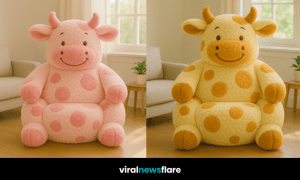 Colourful Collection of Oversized Cow Armchairs