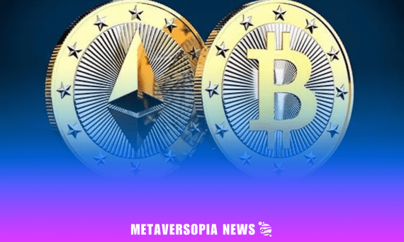 Gold Ethereum and Bitcoin coins side by side, symbolising market growth in the latest Web3 Weekly news