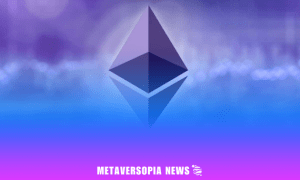 Web3 Weekly: Purple and blue Ethereum logo on a digital gradient background with "Metaversopia News" branding