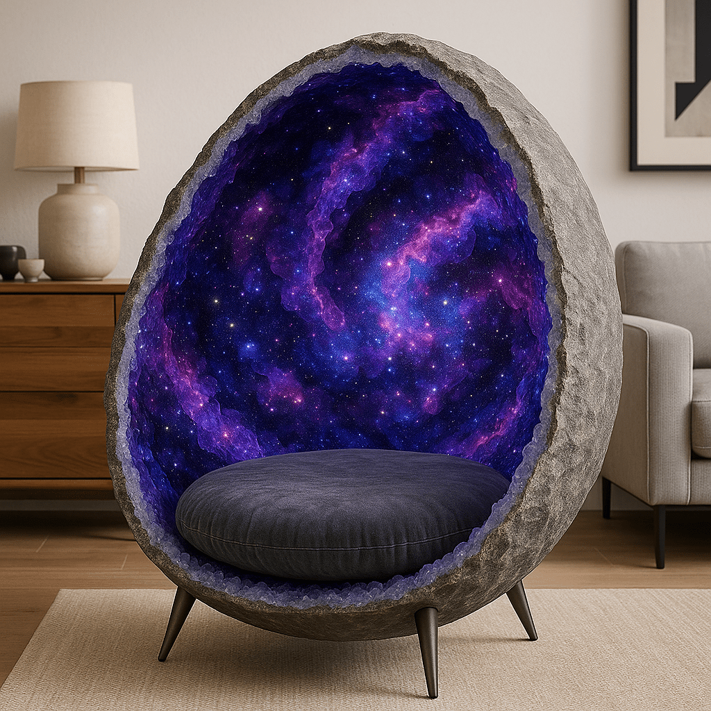Geode Chair Galactic Geode Chairs: Where Cosmic Wonder Meets Cosy Living