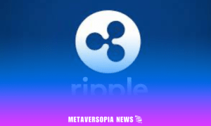 Ripple (XRP) logo on a blue background, representing XRP price momentum and ETF speculation news.