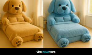 Collection of plush beds in pastel colours for modern home décor