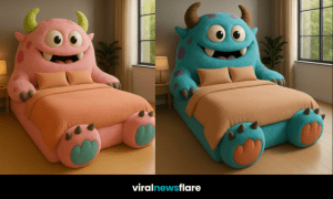 Collection of colourful monster beds designed for both adults and children