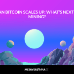 Futuristic landscape representing American Bitcoin scaling up BTC mining operations and the future of cryptocurrency growth