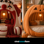 Creative Halloween beds shaped like ghosts, pumpkins, clowns and haunted houses for a cosy spooky-season bedroom trend