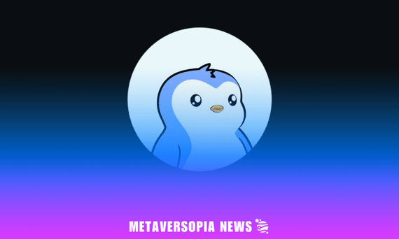 Metaversopia News graphic featuring a blue cartoon penguin against a vibrant blue and purple gradient background, representing the latest Web3, cryptocurrency, NFT and blockchain news.